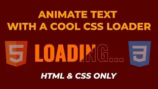 Animate Text with a Cool CSS Loader Effect!