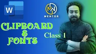 Mastering Clipboard and Fonts in Microsoft Word: Urdu Tutorial Class 1