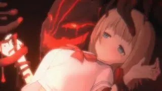 [H] Game - Cute School Girl Chased by Shadow - Horror Gameplay