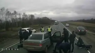 Задержание наркоторговцев на трассе м5