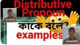 Distributive pronoun kake bole examples/definition of distributive pronoun/pronoun koi prakar ki ki