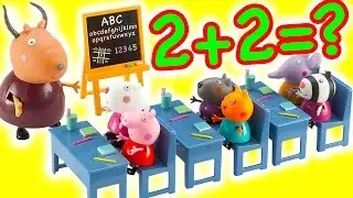 Супер игровой набор играем вместе Свинка Пеппа в Школе на русском распаковка обзор игрушек для дете