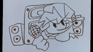 Boyfriend [Friday Night Funkin] Çizimi-Boyfriend [Friday Night Funkin] Drawing