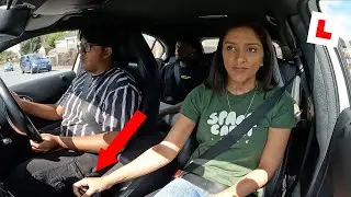 *DRIVING TEST* EXAMINER HAD TO CHANGE THE GEARS FOR HIM!