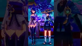 Raiden and Wanderer Idle Animation