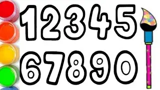 Learning 1 to 10 counting/12345/One to Ten/Drawing,Painting/من واحد الى عشرة/تعلم العد من 1 إلى 10