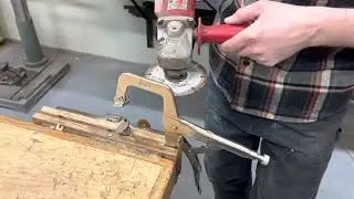 Making a locking drill press clamp