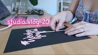Studio Vlog 20 - Making More Cake Toppers, Unboxing Orders, Esty Seller | Jtru Designs
