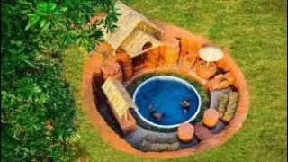 Girl Solo Living Off The Grid, Build the Most Secret Underground Dugout House by Ancient Skills 2023
