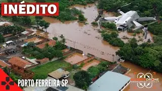 EXCLUSIVO,  ALAGAMENTO EM PORTO FERREIRA-SP, há informações de que uma represa se rompeu...