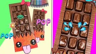 Как Сделать Поп ит Антистресс / Игрушка Антистресс Шоколадка / Diy Pop it fidget toy