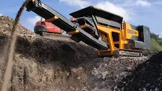 Измельчение отходов сноса зданий
