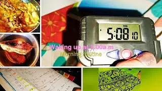 waking up at 5.00am🌞 /morning routine  day-2/রেল,MTS aspirants/Panjabi design/Bengali vlog✨