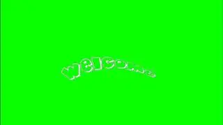 ✔️GREEN SCREEN EFFECTS: welcome intro