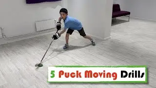 5 Hockey Stickhandling Drills Focusing on Moving the Puck - 8 years old
