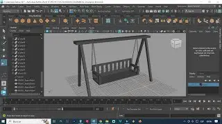CÓMO CREAR UN COLUMPIO PASO A PASO EN MAYA AUTODESK 2024 TUTORIALES EN MAYA AUTODESK 2024