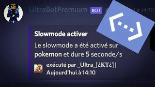 COMMENT FAIRE UNE COMMANDE SLOWMODE ! | Bot Designer For Discord |
