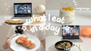 🍜 what I eat in a day, productive day in my life, 🌮simple recipes for living alone, 🍨mango sago