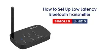 SIMOLIO Bluetooth 5.0 Transmitter for TV, aptX Low Latency & aptX HD Wireless Audio Adapter