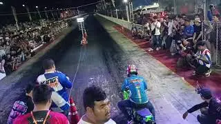 drag bike 600m ebon vs pekchatcai ninja 59mm porting