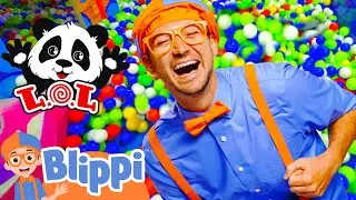 Learning Colors at an Indoor Play Place With Blippi! | Ballpit Fun | Educational Videos for Kids