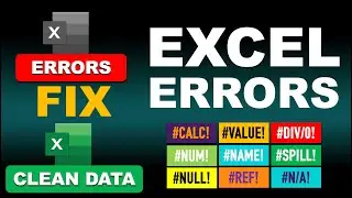 Excel Errors and How To Fix Them