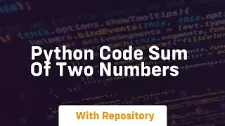python code sum of two numbers