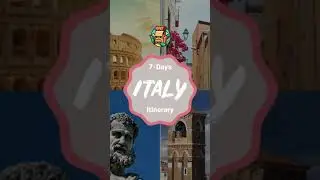 7 days Itinerary Italy #shorts