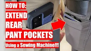 HOW TO: Extend Rear Pant Pockets Using a Sewing Machine.