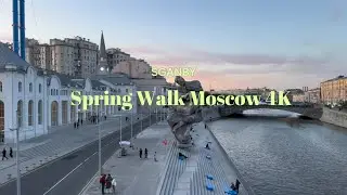 Moscow walk. Russia walk 4K. Moscow city view 2024