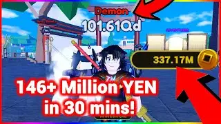FINALLY! I unlocked DEMON rank! | How to earn 146+ million YEN in 30 mins! | Anime Fighting Sim X