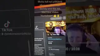 Multa tuli 30 min. sitten pitkästä aikaa uus Pelataan Bendy and the Ink Machine Video Youtubeen 👍👌