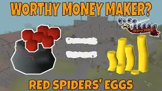 COLLECTING Red Spiders Eggs For 1 Hour | OSRS Money Making