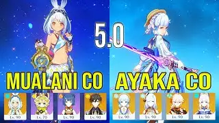 Mualani C0 Yaxche R5 & Ayaka C0 Hypercarry Spiral Abyss Floor 12 Genshin impact