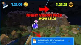 Night Vision for Mcpe 1.21.21+ || Servers and Realms || #nightvision