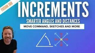 FUSION 360 INCREMENTS (Adjust the drag distance and Angles)