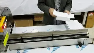 two flaps folding hot melt carton sealing machine automatic box close equipment | sellador de cajas