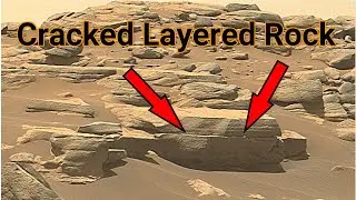 Layered Sedimentary Rocks Showing Signs Of Ancient Lake Of Jezero Crater On Mars