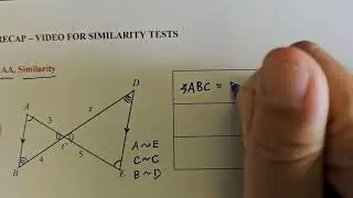 Angle-Angle similarity test (AA)