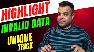 Highlight Invalid Data in Excel | Unique Excel Trick | Vivekananda Sinha | Video 305