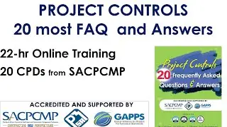 FREE Project Controls Planning and Cost TRAINING Webinar