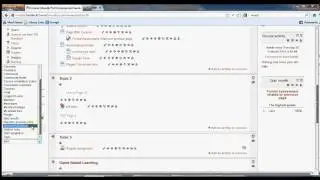 Adding and Moving Moodle Blocks