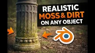 Blender Tutorial: Realistic moss in Minutes (Works on Any Model)
