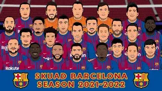 BARCELONA SQUAD 2021 2022