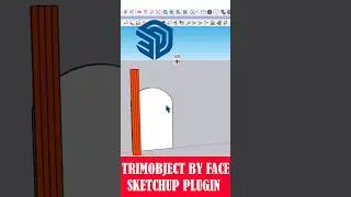 Trim object by Face Sketchup plugin 