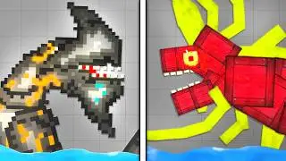 Downloading DANGEROUS KAIJU to EAT RAGDOLLS in Melon Sandbox Playground