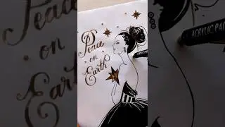 How to write “PEACE on EARTH” in CALLIGRAPHY! 🕊️☮️ 
