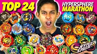 Beyblade Burst : Top 24 HyperSphere Marathon!  Turbo / GT / Rise Episode