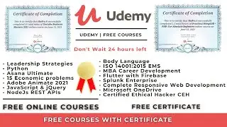 Udemy Free Courses With Free Certificate | Learn Advanced Skills | Special For Students #Udemycoupon