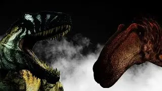Giganotosaurus vs Acrocanthosaurus [Realism] - The Isle Gameplay